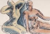 Рисунка - Две жени, Льо Корбюзие